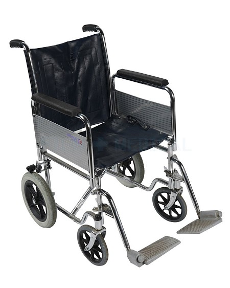 Dark Blue Wheelchair Small Wheels .